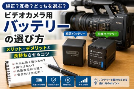 純正？互換？ ビデオカメラ用バッテリーの選び方と長持ちさせるコツ【お役立ちコラム】