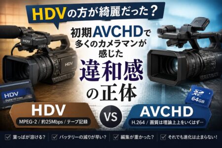 HDVの方が綺麗だった？ 初期AVCHDで多くのカメラマンが感じた違和感の正体【お役立ちコラム】