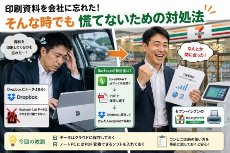 印刷資料を会社に忘れた！そんな時でも慌てないための対処法【お役立ちコラム】