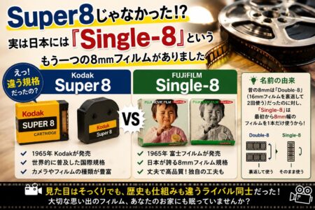 Super8じゃなかった！？ 実は日本には「Single-8」というもう一つの8mmフィルムがありました【お役立ちコラム】