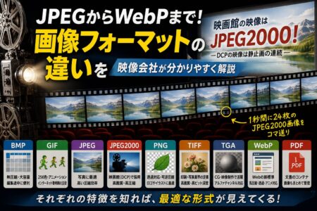 JPEGからWebPまで！画像フォーマットの違いを映像会社が分かりやすく解説【お役立ちコラム】