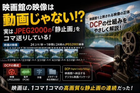 映画館の映像は動画じゃない！？ 実はJPEG2000の「静止画」をコマ送りしているって本当？【お役立ちコラム】