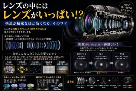 レンズの中にはレンズがいっぱい！？「 高価なレンズが高い本当の理由」【お役立ちコラム】