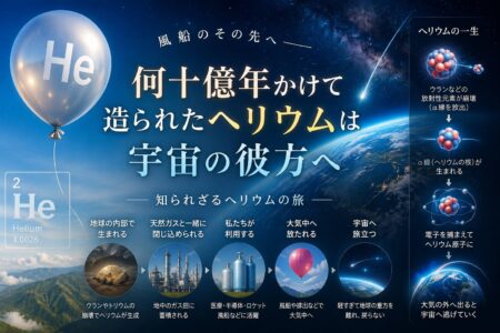 風船のその先へ──ヘリウムは「何十億年」の旅をしている