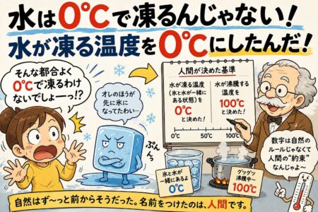 水は0℃で凍るんじゃない！ 水が凍る温度を0℃にしたんだ！【お役立ちコラム】