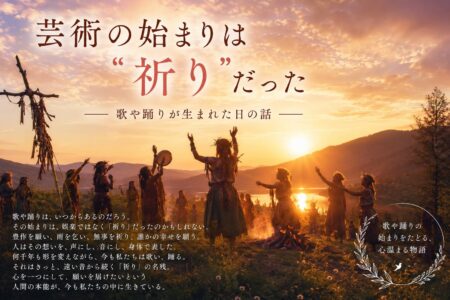 芸術の始まりは「祈り」だった──歌や踊りが生まれた日の話【お役立ちコラム】